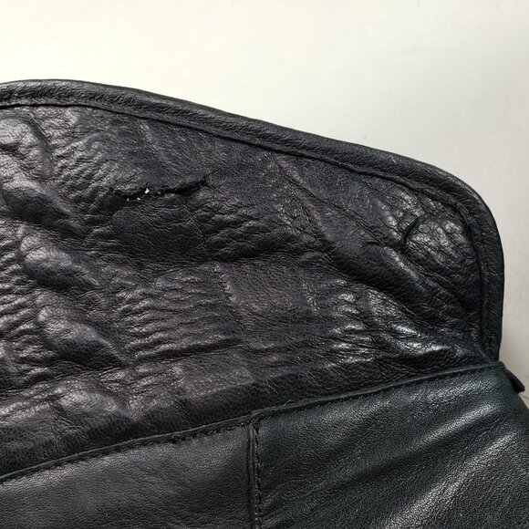 Ugg Dandylion Leather Ankle Boot Womens 10 Black Heeled Knit Cuff Pull On Bootie - Picture 16 of 16